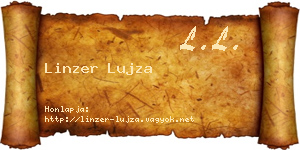 Linzer Lujza névjegykártya